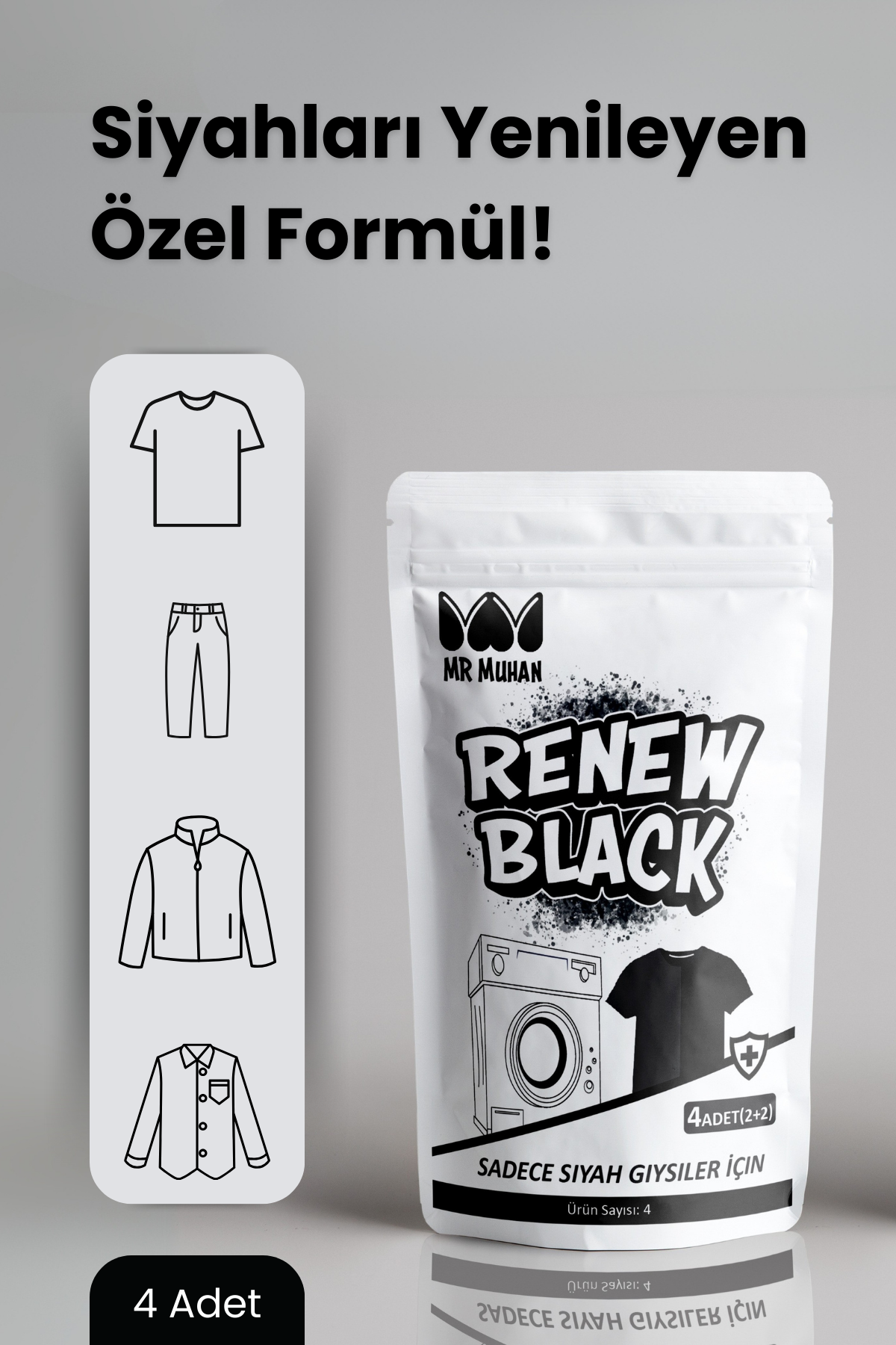 Renew Black™ Siyahlatıcı Çamaşır Mendili